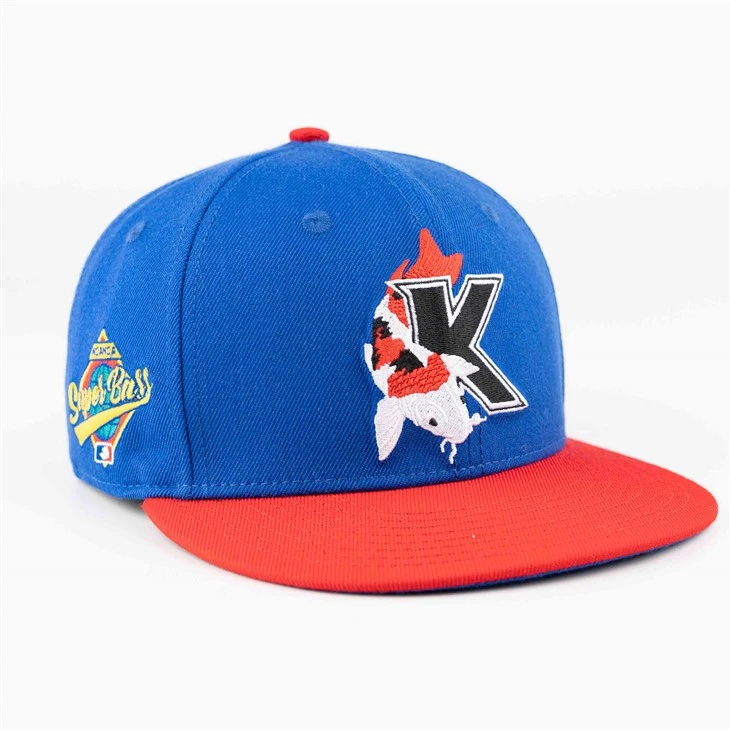 Blue Koi Carp Fitted Cap