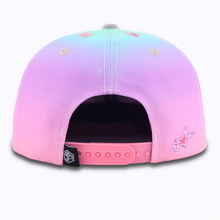 Pink Gradient Snapback Cap